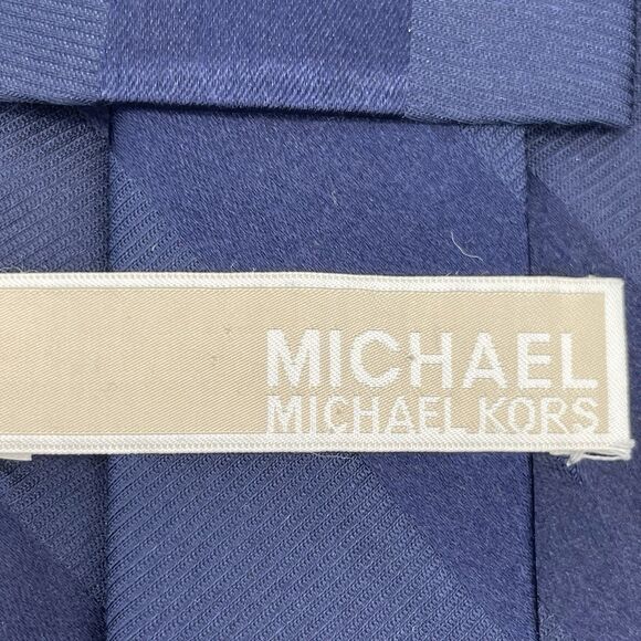 Michael Kors Lands End Silk Neckties Lot of 3 / 1 Bow Tie Striped Blue Orange - Picture 5 of 16